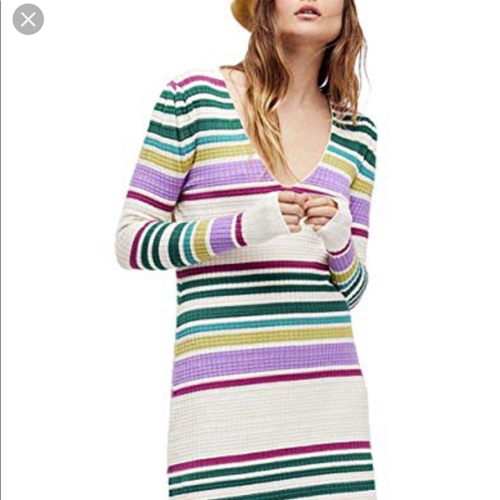 Free People Gidget Striped Sweater Dress
